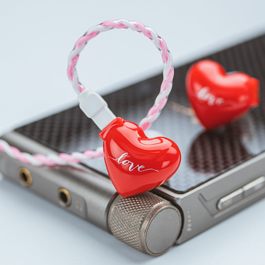 YSI Love True Red – Hybrid Dynamic & Balanced Armature In-Ear Monitors (0.78mm Detachable Cable)
