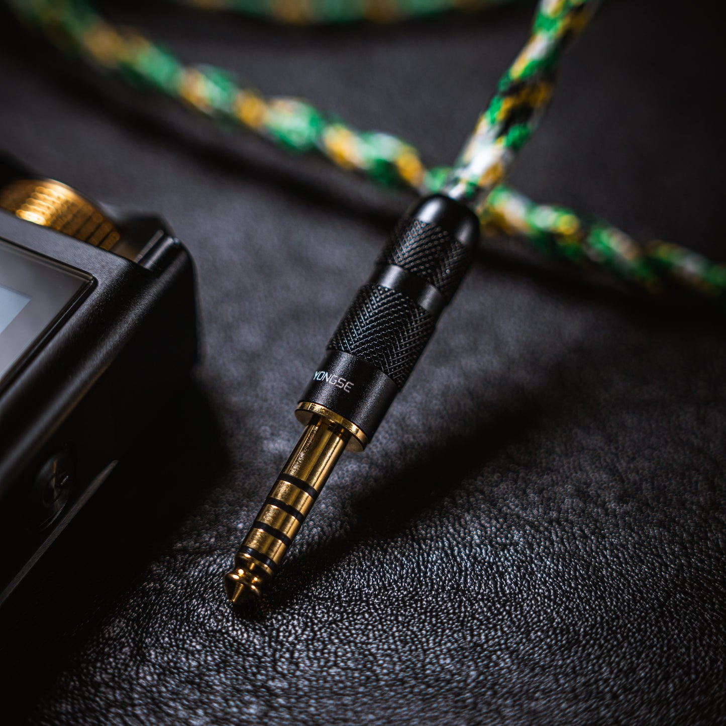 YSI Green Snake Cloth IEM Cable | 0.78mm 2-Pin to 4.4mm Balanced