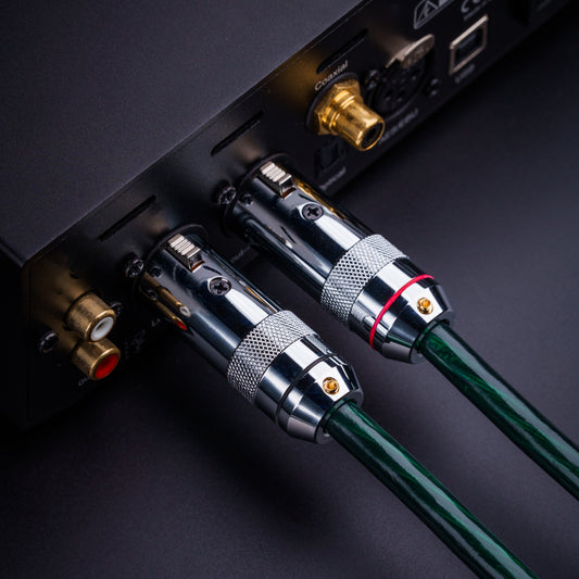 YSI Green XLR Hi-Fi Audio Cable | 20AWG Silver-Plated Copper | Studio Grade