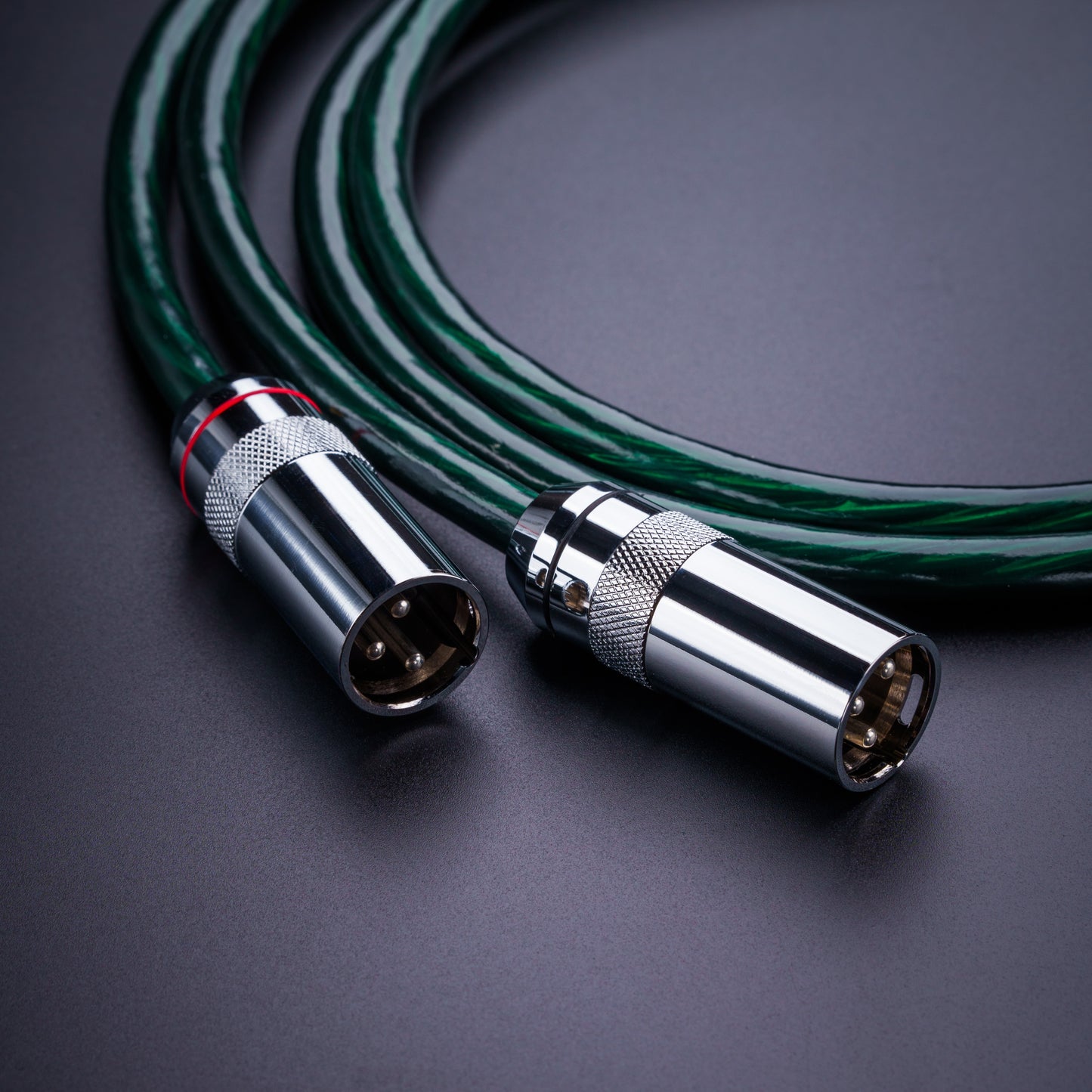 YSI Green XLR Hi-Fi Audio Cable | 20AWG Silver-Plated Copper | Studio Grade