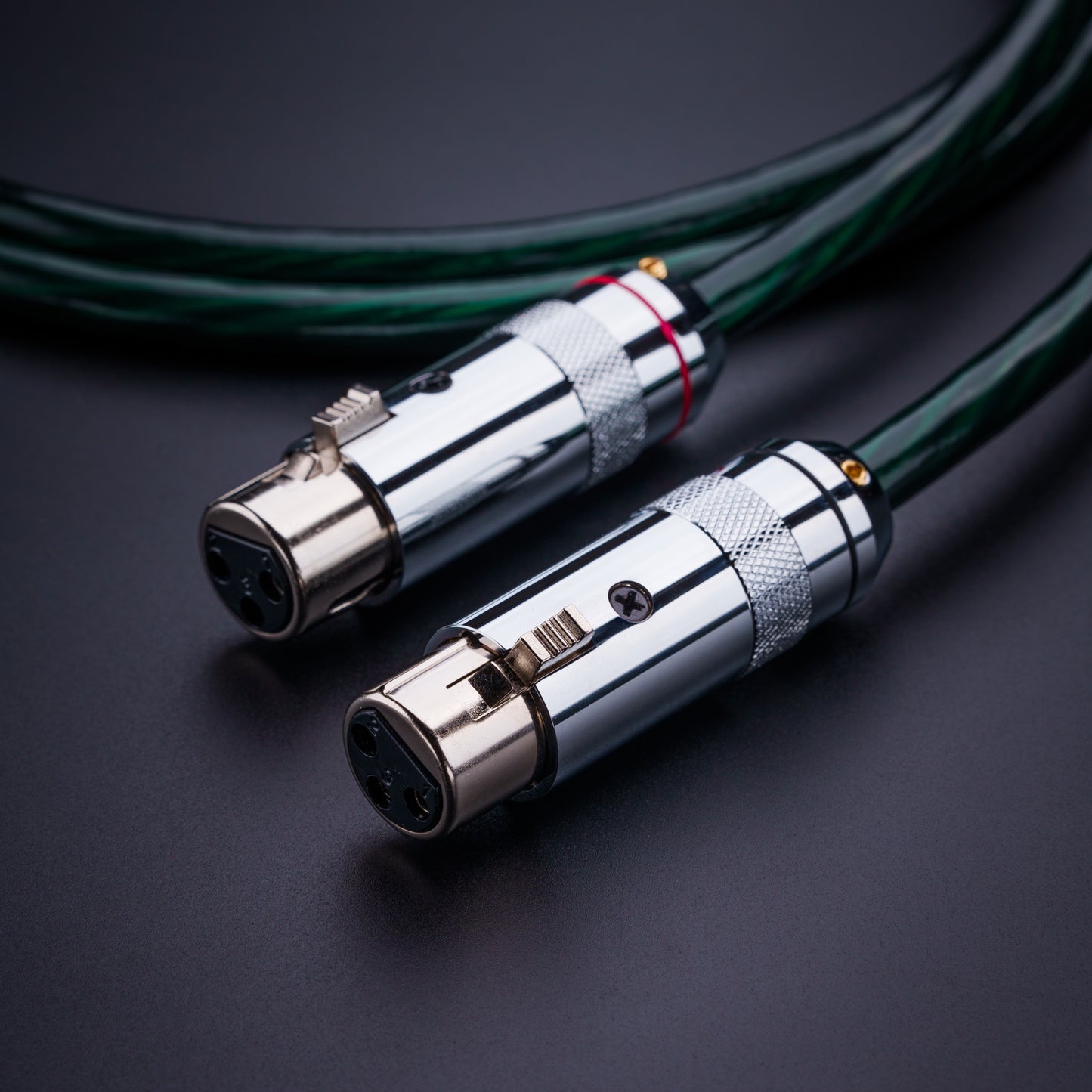YSI Green XLR Hi-Fi Audio Cable | 20AWG Silver-Plated Copper | Studio Grade