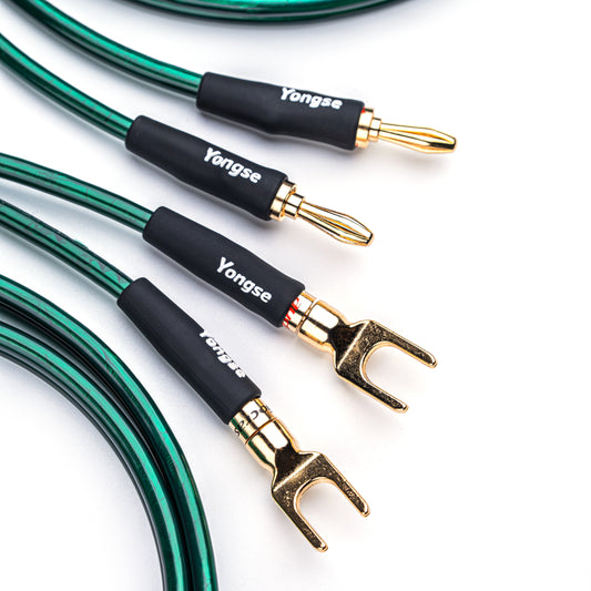YSI Premium Speaker Cable | Banana & Spade Plugs | Audiophile-Grade