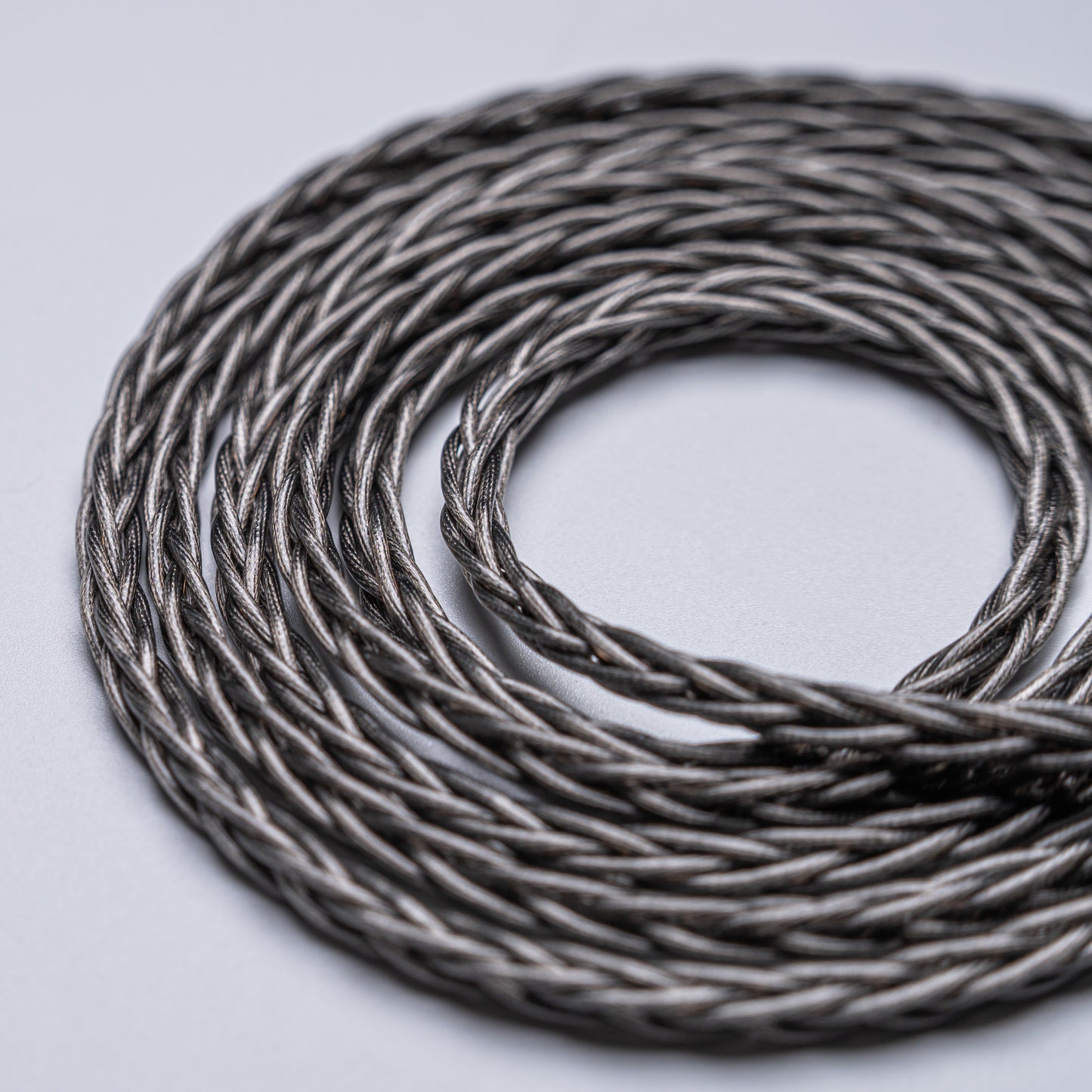 YSI Graphite Braided Aux Cable | 3.5mm Right Angle to Straight Plug