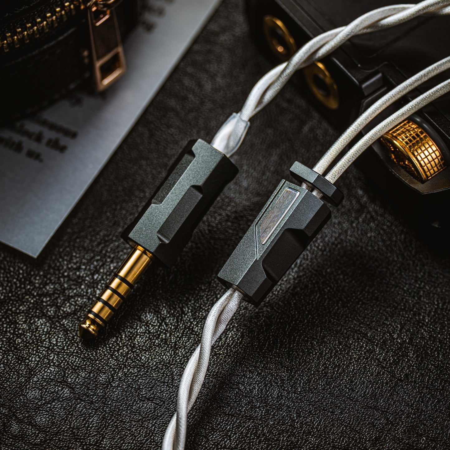 YSI Silver Chamfer IEM Cable | White Braided | 0.78mm 2-Pin