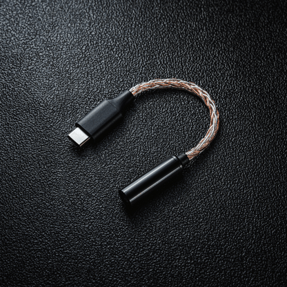 YSI 8-Core Braided USB-C to 3.5mm DAC Dongle