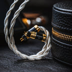 YSI Black & Gold Modular IEM Cable With Interchangeable Plugs