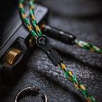 YSI Green Snake Cloth IEM Cable | 0.78mm 2-Pin to 4.4mm Balanced
