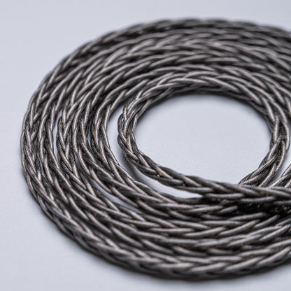 YSI Graphite Braided Aux Cable | 3.5mm Right Angle to Straight Plug