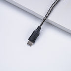 YSI Black & White Braided IEM Cable | 0.78mm 2-Pin to USB-C DAC | Mic / No Mic Options