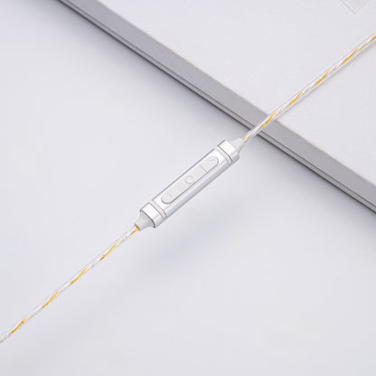 YSI Transparent 0.78mm IEM Cable with Microphone | Clear Braided Audio Cable