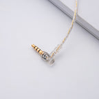 YSI Transparent 0.78mm IEM Cable with Microphone | Clear Braided Audio Cable