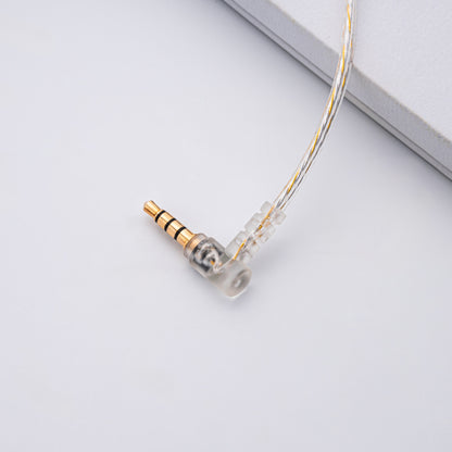 YSI Transparent 0.78mm IEM Cable with Microphone | Clear Braided Audio Cable