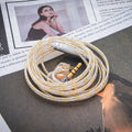 YSI Transparent 0.78mm IEM Cable with Microphone | Clear Braided Audio Cable