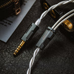 YSI Silver Chamfer IEM Cable | White Braided | 0.78mm 2-Pin